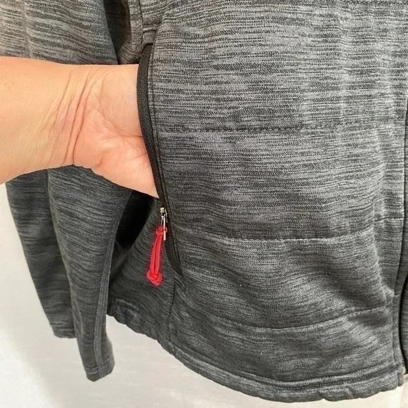 BC Clothing Expedition Heathered Grey Mountain Hooded Jacket Mens LG - Picture 9 of 15